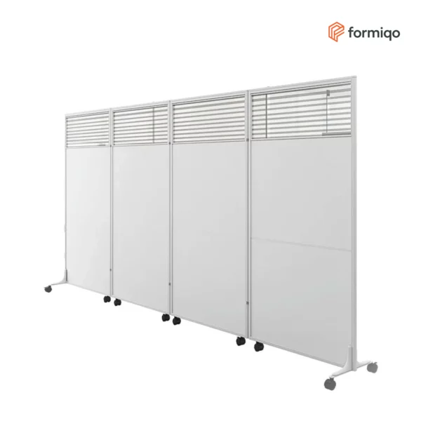 พาทิชั่น ฉากกั้นห้องเคลื่อนย้ายได้ แบบล่างทึบ-บนกระจก สูง 180 CM รุ่น PT - 03